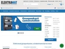 Tablet Screenshot of elektramat.nl